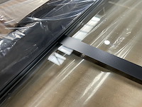 1 x 120x200 kare inloopdouche met mat zwart frame - afbeelding 5 van  7
