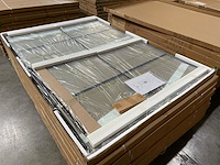 1 x 120x200 kare inloopdouche met mat zwart frame - afbeelding 6 van  7