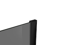 1 x 140x200 bb inloopdouche rookglas met mat zwart profiel - afbeelding 4 van  6