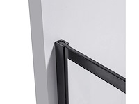1 x 140x200 bcf inloopdouche met mat zwart frame - afbeelding 3 van  4