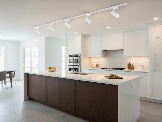 1 x 2 meter pro set railverlichting met 6 st 18w 4000k railspot - afbeelding 4 van  9