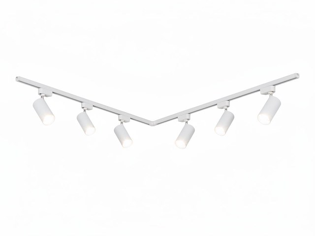 1 x 2 meter pro set railverlichting met 6 st 18w 4000k railspot - afbeelding 2 van  9