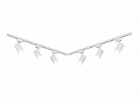 1 x 2 meter pro set railverlichting met 6 st 18w 4000k railspot - afbeelding 2 van  9