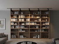 1 x 2 meter railsysteem met 6 st railspot gu10 fitting met ring - afbeelding 4 van  7