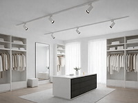 1 x 2 meter railsysteem met 6 st railspot gu10 fitting met ring - afbeelding 6 van  10