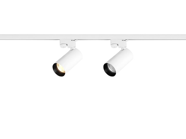 1 x 2 meter railsysteem met 6 st railspot gu10 fitting met ring - afbeelding 4 van  10