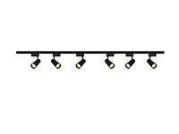 1 x 2 meter railsysteem met 6 st railspot gu10 fitting met ring - afbeelding 8 van  14