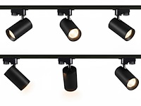 1 x 2 meter railsysteem met 6 st railspot gu10 fitting met ring