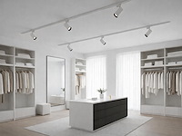 1 x 2 meter railsysteem met 6 st railspot gu10 fitting met ring - afbeelding 4 van  9