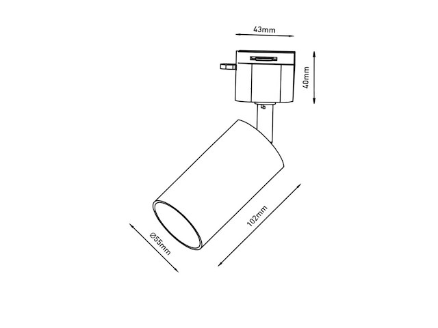 1 x 3 meter railsysteem met 9 st railspot gu10 fitting - afbeelding 7 van  7