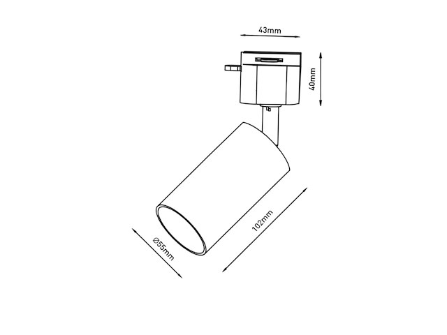 1 x 3 meter railsysteem met 9 st railspot gu10 fitting - afbeelding 7 van  7