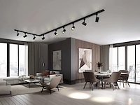 1 x 3 meter railsysteem met 9 st railspot gu10 fitting - afbeelding 3 van  7