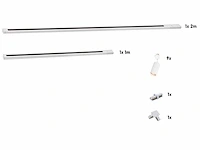 1 x 3 meter railsysteem met 9x railspot gu10 fitting wit - afbeelding 8 van  9