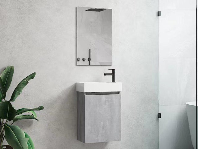 1 x 40cm toiletmeubel beton grijs - como 40-05 - afbeelding 1 van  1