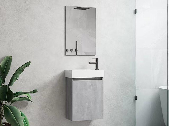 1 x 40cm toiletmeubel beton grijs - como 40-05 - afbeelding 1 van  1