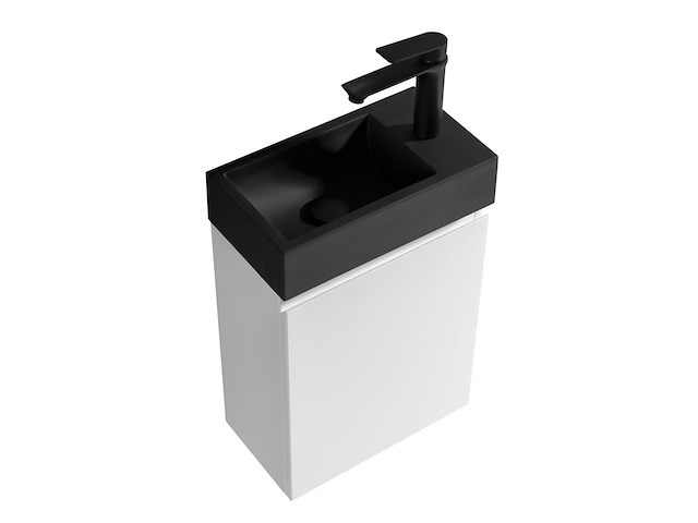 1 x 40cm toiletmeubel mat wit - como 40-03b - afbeelding 2 van  3