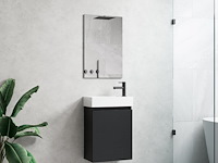 1 x 40cm toiletmeubel zwart eik - como 40-06 - afbeelding 1 van  1