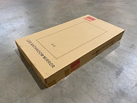 1 x 45cm led spiegel met zwart frame - afbeelding 6 van  9