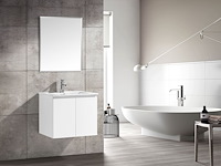 1 x 60cm badkamermeubelset mdf - kleur: mat wit