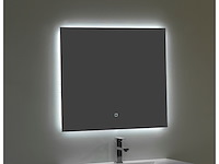 1 x 80cm badkamermeubelset mdf - kleur: mat wit - afbeelding 5 van  8