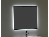 1 x 80cm badkamermeubelset mdf - kleur: mat wit - afbeelding 5 van  8