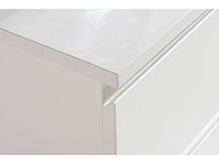 1 x 80cm badkamermeubelset mdf - kleur: mat wit - afbeelding 4 van  8