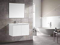 1 x 80cm badkamermeubelset mdf - kleur: mat wit