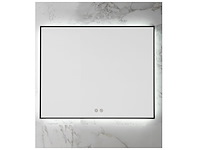 1 x 80cm led spiegel met zwart frame - afbeelding 2 van  8