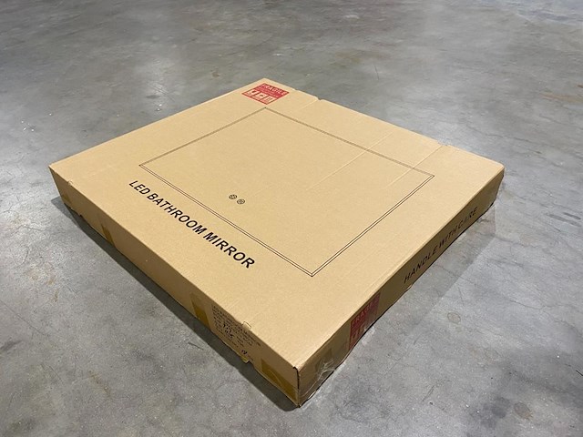 1 x 80cm led spiegel met zwart frame - afbeelding 5 van  8