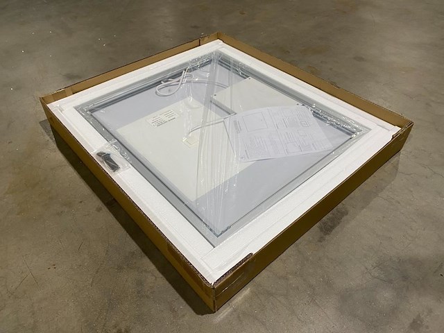 1 x 80cm led spiegel met zwart frame - afbeelding 7 van  8