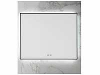 1 x 80cm led spiegel met zwart frame - afbeelding 2 van  8