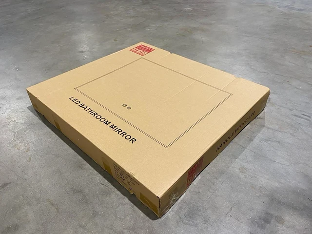 1 x 80cm led spiegel met zwart frame - afbeelding 5 van  8