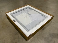 1 x 80cm led spiegel met zwart frame - afbeelding 7 van  8