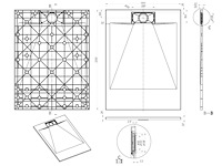 1 x 90x120cm smc douchebak - wit - afbeelding 7 van  7