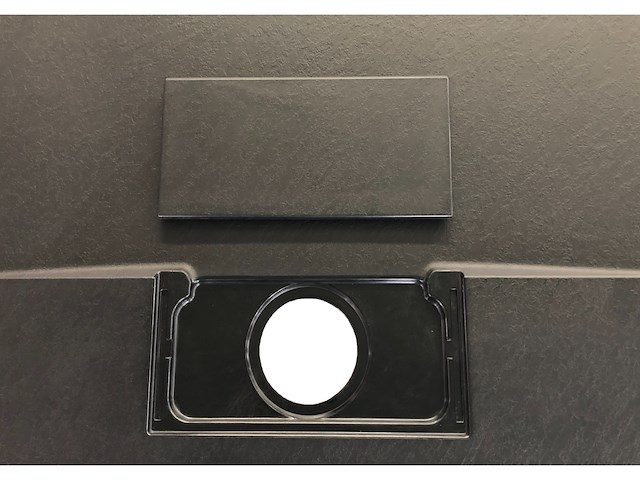 1 x 90x120cm smc douchebak - zwart - afbeelding 3 van  7