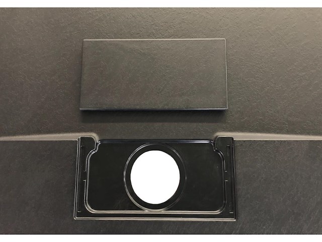 1 x 90x120cm smc douchebak - zwart - afbeelding 3 van  7