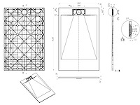 1 x 90x140cm smc douchebak - wit - afbeelding 7 van  7