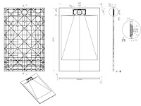 1 x 90x140cm smc douchebak - wit - afbeelding 7 van  7
