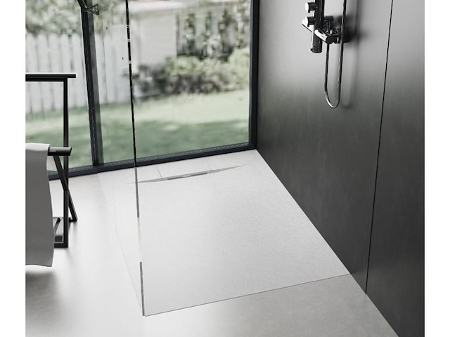 1 x 90x140cm smc douchebak - wit - afbeelding 2 van  7