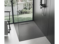 1 x 90x140cm smc douchebak - zwart - afbeelding 2 van  7