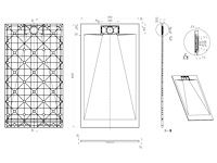1 x 90x140cm smc douchebak - zwart - afbeelding 5 van  7