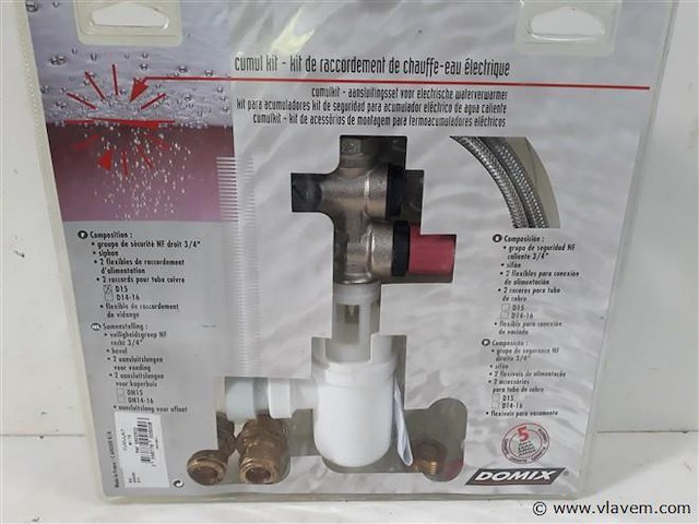 1 x aansluitset voor boiler - afbeelding 2 van  2