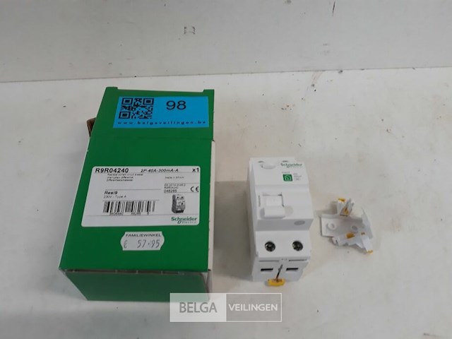 1 x aardlekschakelaar 2p 40a 300ma - afbeelding 2 van  3