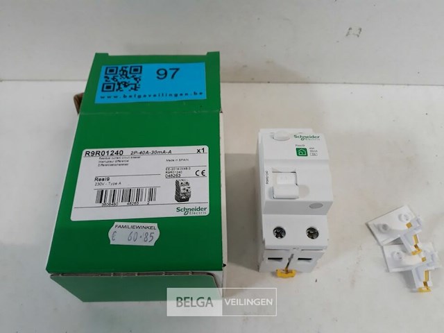 1 x aardlekschakelaar 2p 40a 30ma - afbeelding 2 van  3