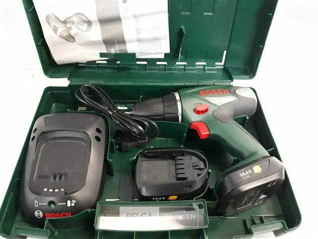 1 x accu-boor-schroevendraaier 14,4 v psr14.4 li 2 accu's 1,5ah lader 1 uur - afbeelding 3 van  3