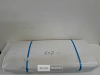 1 x afdekzeil met ogen 100% waterdicht uit tentzeil wit 5x7m - afbeelding 2 van  3