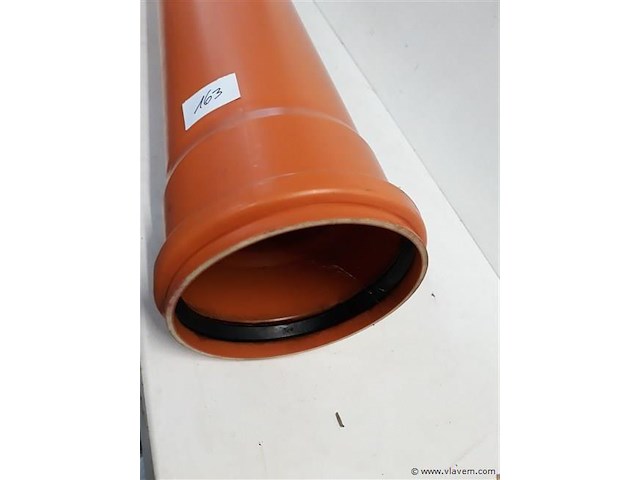 1 x afvoer buis 125mm 1m - afbeelding 2 van  2