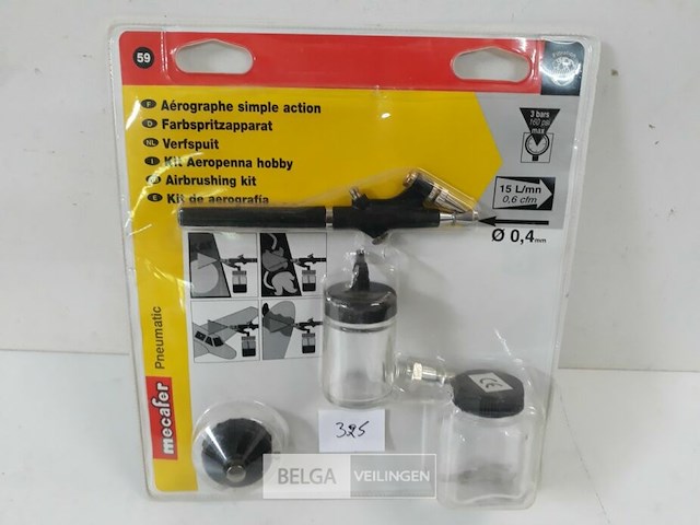 1 x air-brush kit voor compressor - afbeelding 1 van  3