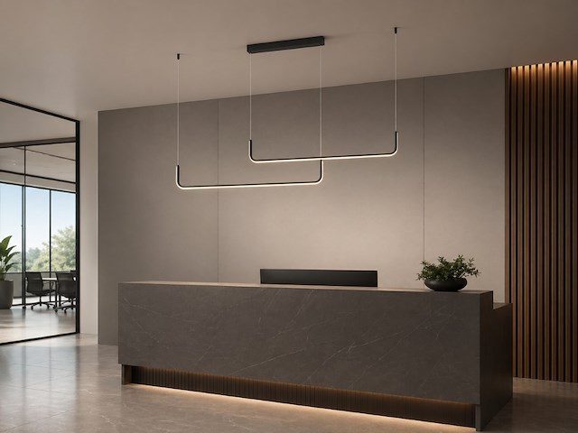 1 x alura linear hanglamp zand zwart 100cm&100cm duo lijn 40w led cct 3 kleur & 3 stappen dimmen - afbeelding 8 van  9