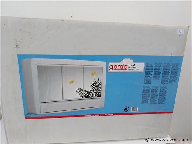 1 x apotheekkast met spiegels - afbeelding 1 van  2